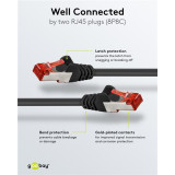 GOOBAY καλώδιο δικτύου 68700, CAT 6 S/FTP, copper, 250MHz, 5m, μαύρο