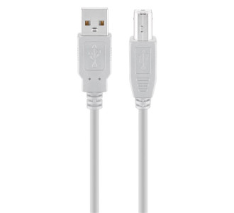GOOBAY καλώδιο USB σε USB Type B 68714, 5m, 480Mbps, γκρι