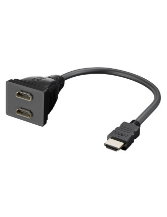 GOOBAY HDMI splitter 68784, 1x input/2x output, 1080p, μαύρο GOOBAY HDMI splitter 68784, 1x input/2x output, 1080p, μαύρο