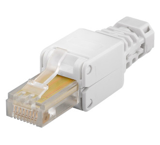 GOOBAY βύσμα RJ45 CAT 5e UTP 68859, tool-free, λευκό GOOBAY βύσμα RJ45 CAT 5e UTP 68859, tool-free, λευκό