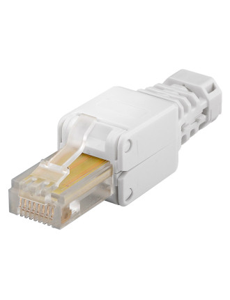 GOOBAY βύσμα RJ45 CAT 5e UTP 68859, tool-free, λευκό GOOBAY βύσμα RJ45 CAT 5e UTP 68859, tool-free, λευκό