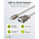 GOOBAY καλώδιο USB σε RS-232 68875, 1 Mbit/s, 1.5m, διάφανο GOOBAY καλώδιο USB σε RS-232 68875, 1 Mbit/s, 1.5m, διάφανο