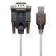 GOOBAY καλώδιο USB σε RS-232 68875, 1 Mbit/s, 1.5m, διάφανο GOOBAY καλώδιο USB σε RS-232 68875, 1 Mbit/s, 1.5m, διάφανο