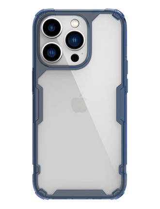 NILLKIN θήκη Nature Pro για Apple iPhone 14 Pro, μπλε & διάφανη