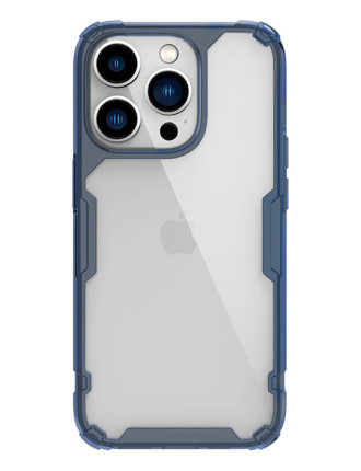 NILLKIN θήκη Nature Pro για Apple iPhone 14 Pro Max, μπλε & διάφανη