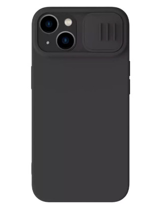 NILLKIN θήκη CamShield Silky Silicone για iPhone 15 Plus, μαύρη