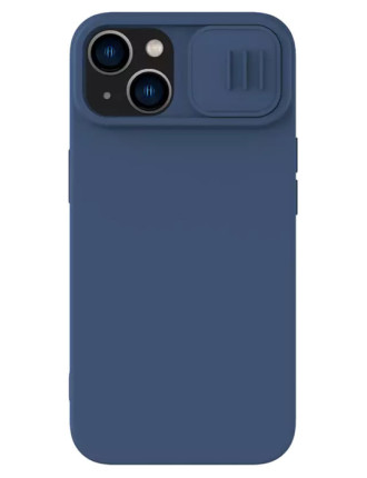NILLKIN θήκη CamShield Silky Silicone για iPhone 15 Plus, μπλε