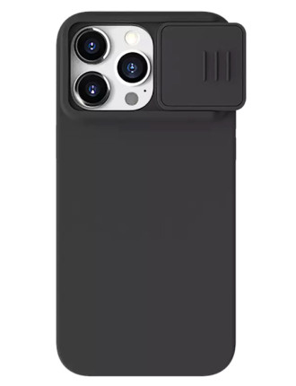 NILLKIN θήκη CamShield Silky Silicone για iPhone 15 Pro, μαύρη