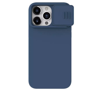 NILLKIN θήκη CamShield Silky Silicone για iPhone 15 Pro Max, μπλε