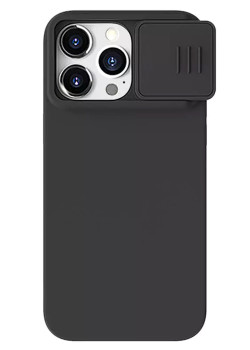NILLKIN θήκη CamShield Silky Magnetic Silicone, iPhone 15 Pro Max, μαύρη