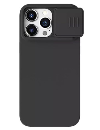 NILLKIN θήκη CamShield Silky Magnetic Silicone, iPhone 15 Pro Max, μαύρη