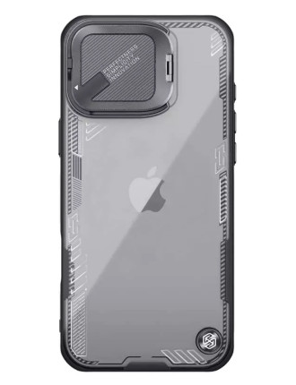 NILLKIN θήκη Iceblade Prop για iPhone 16 Pro Max, διάφανη-μαύρη