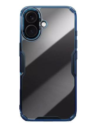 NILLKIN θήκη Nature TPU Pro για iPhone 16 Plus, διάφανη-μπλε