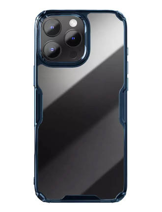 NILLKIN θήκη Nature TPU Pro για iPhone 16 Pro Max, διάφανη-μπλε