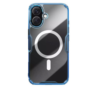 NILLKIN θήκη Nature TPU Pro Magnetic για iPhone 16, διάφανη-μπλε