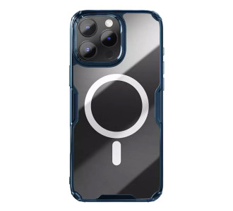 NILLKIN θήκη Nature TPU Pro Magnetic για iPhone 16 Pro Max, διάφανη-μπλε