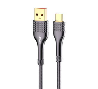 LDNIO καλώδιο USB-C σε USB LS652, 30W, 2m, γκρι LDNIO καλώδιο USB-C σε USB LS652, 30W, 2m, γκρι