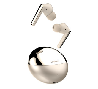 LDNIO earphones με θήκη φόρτισης T01, True Wireless, HiFi, Φ10mm, χρυσά