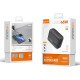 LDNIO φορτιστής τοίχου Q366 με καλώδιο, USB/2x USB-C, 65W, GaN, μαύρος