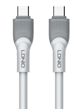 LDNIO καλώδιο USB-C σε USB-C LC601C, 100W PD, 1m, γκρι