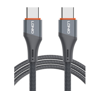 LDNIO καλώδιο USB-C σε USB-C LC631C, 65W PD, 1m, γκρι