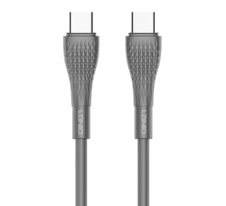 LDNIO καλώδιο USB-C σε USB-C LC671C, 65W PD, 1m, γκρι