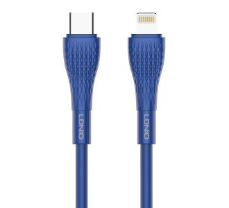 LDNIO καλώδιο Lightning σε USB-C LC672I, 30W PD, 2m, μπλε