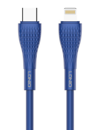 LDNIO καλώδιο Lightning σε USB-C LC672I, 30W PD, 2m, μπλε LDNIO καλώδιο Lightning σε USB-C LC672I, 30W PD, 2m, μπλε