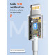 LDNIO καλώδιο Lightning σε USB-C MFi01, MFi, 30W, 480Mbps, 1m, λευκό LDNIO καλώδιο Lightning σε USB-C MFi01, MFi, 30W, 480Mbps, 1m, λευκό