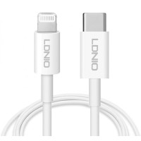 LDNIO καλώδιο Lightning σε USB-C MFi01, MFi, 30W, 480Mbps, 1m, λευκό LDNIO καλώδιο Lightning σε USB-C MFi01, MFi, 30W, 480Mbps, 1m, λευκό