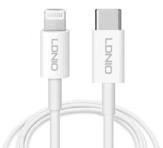 LDNIO καλώδιο Lightning σε USB-C MFi01, MFi, 30W, 480Mbps, 1m, λευκό LDNIO καλώδιο Lightning σε USB-C MFi01, MFi, 30W, 480Mbps, 1m, λευκό