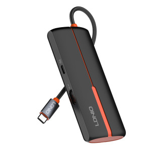 LDNIO docking station DS-25H, 5 θυρών, USB-C σύνδεση, 4K, 100W PD, μαύρο LDNIO docking station DS-25H, 5 θυρών, USB-C σύνδεση, 4K, 100W PD, μαύρο