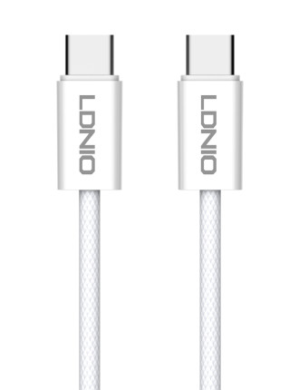 LDNIO καλώδιο USB-C iP-901c, 65W, 480Mbps, 1m, λευκό