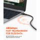 LDNIO καλώδιο USB-C LC632c, 100W, 480Mbps, 2m, μαύρο LDNIO καλώδιο USB-C LC632c, 100W, 480Mbps, 2m, μαύρο
