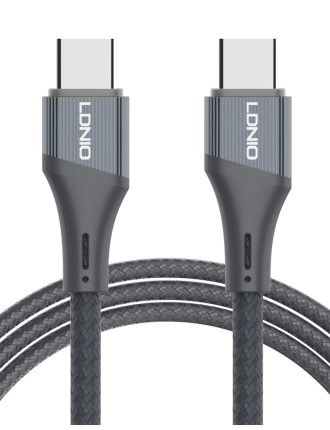 LDNIO καλώδιο USB-C LC632c, 100W, 480Mbps, 2m, μαύρο LDNIO καλώδιο USB-C LC632c, 100W, 480Mbps, 2m, μαύρο
