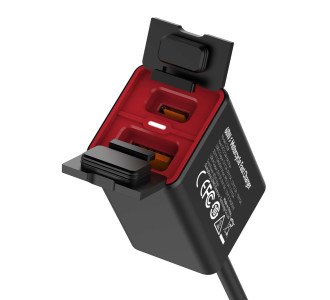 LDNIO φορτιστής μοτοσυκλέτας C108 με καλώδιο, USB/USB-C, 60W, μαύρος