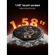 LDNIO smartwatch SW01, heart rate, 1.58" AMOLED, lP68, μαύρο