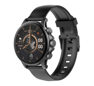 LDNIO smartwatch SW01, heart rate, 1.58" AMOLED, lP68, μαύρο