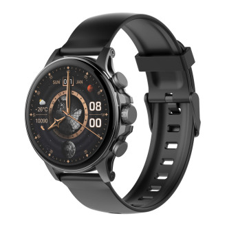 LDNIO smartwatch SW01, heart rate, 1.58" AMOLED, lP68, μαύρο