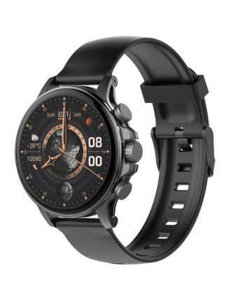 LDNIO smartwatch SW01, heart rate, 1.58" AMOLED, lP68, μαύρο