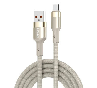 LDNIO καλώδιο USB-C σε USB LS352, 50W, 480Mbps, 2m, μπεζ LDNIO καλώδιο USB-C σε USB LS352, 50W, 480Mbps, 2m, μπεζ