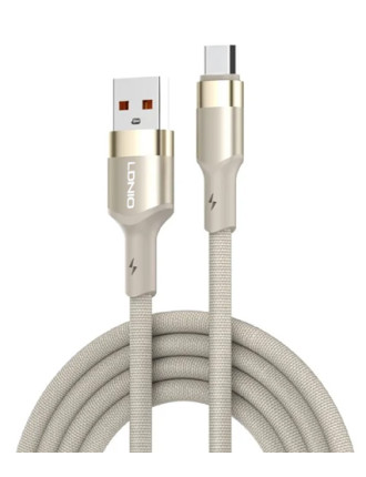 LDNIO καλώδιο USB-C σε USB LS352, 50W, 480Mbps, 2m, μπεζ LDNIO καλώδιο USB-C σε USB LS352, 50W, 480Mbps, 2m, μπεζ