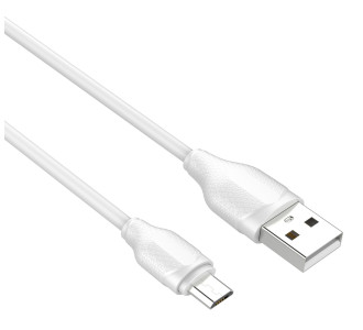 LDNIO καλώδιο Micro USB σε USB LS371, 2.1A, 1m, λευκό