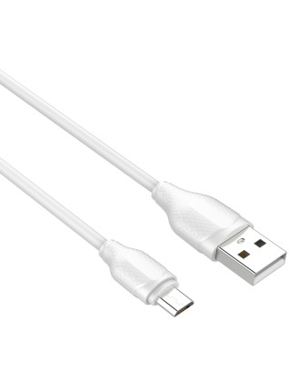 LDNIO καλώδιο Micro USB σε USB LS371, 2.1A, 1m, λευκό