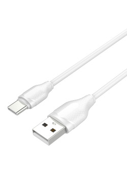 LDNIO καλώδιο USB-C σε USB LS372, 10.5W, 2m, λευκό