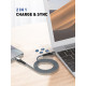 LDNIO καλώδιο Lightning σε USB-C LC112, 30W PD, 2m, γκρι LDNIO καλώδιο Lightning σε USB-C LC112, 30W PD, 2m, γκρι