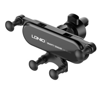 LDNIO βάση smartphone αυτοκινήτου MG03 για αεραγωγούς, μαύρη