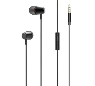 LDNIO earphones με μικρόφωνο HP03, 3.5mm σύνδεση, Φ10mm, 1.2m, μαύρα