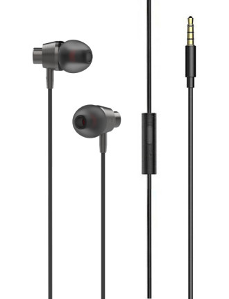 LDNIO earphones με μικρόφωνο HP05, 3.5mm σύνδεση, Φ10mm, 1.2m, γκρι
