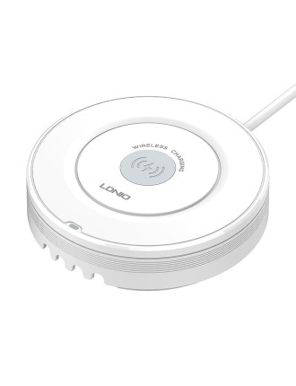 LDNIO σταθμός φόρτισης AW003, USB-C/3x USB/wireless, 32W, PD/QC, λευκός